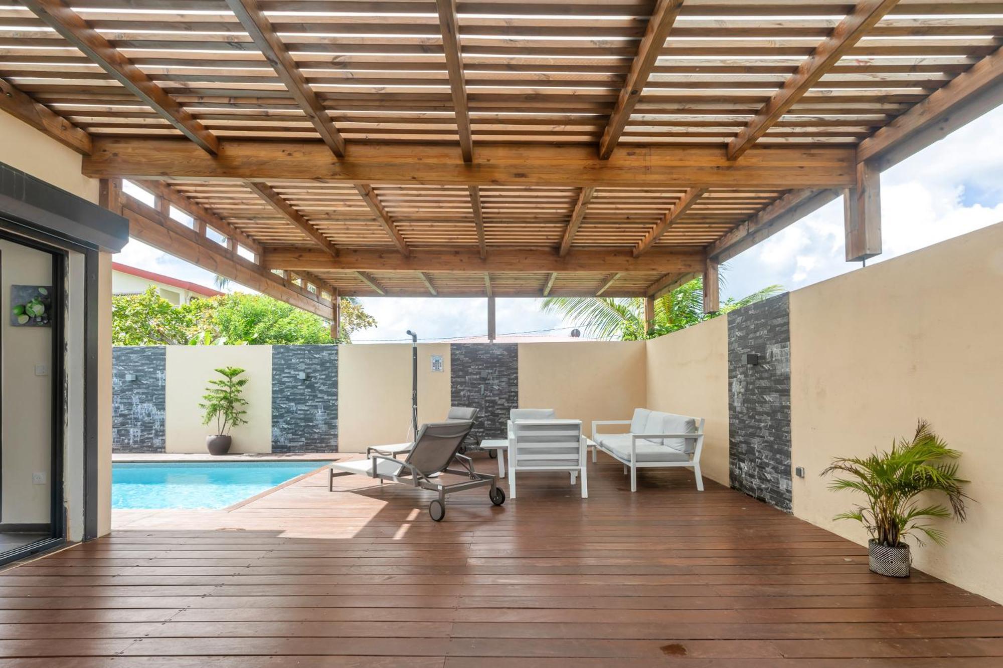 Villa Jasmin Standing Piscine Chauffee 4 Ch 9 Pers Baie-Mahault Luaran gambar